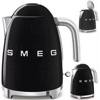 Smeg KLF03BLEU rychlovarná konvice, 1, 7 l, (7 šálků), 2400 W, styl 50. let, černá Smeg KLF03BLEU rychlovarná konvice, 1, 7 l, (7 šálků), 2400 W, styl 50. let, černá
