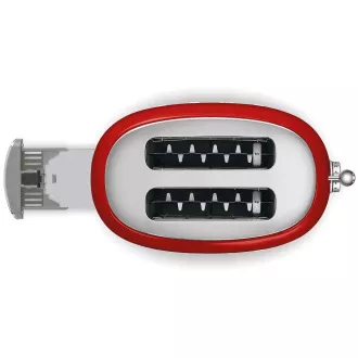 Smeg TSF01RDEU toustovač / topinkovač, 2 toasty, 6 úrovní opékání, zásuvka na drobky, styl 50. let, červená Smeg TSF01RDEU toustovač / topinkovač, 2 toasty, 6 úrovní opékání, zásuvka na drobky, styl 50. let, červená