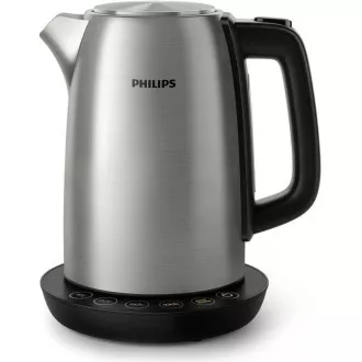 Philips HD9359/90 rychlovarná konvice, 1.7 l, 2200 W, regulace teploty, černá / stříbrná Philips HD9359/90 rychlovarná konvice, 1.7 l, 2200 W, regulace teploty, černá / stříbrná
