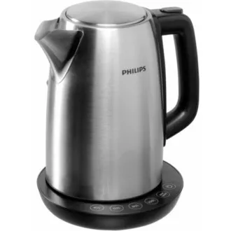 Philips HD9359/90 rychlovarná konvice, 1.7 l, 2200 W, regulace teploty, černá / stříbrná Philips HD9359/90 rychlovarná konvice, 1.7 l, 2200 W, regulace teploty, černá / stříbrná