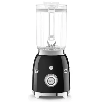 Smeg BLF03BLEU mixér, 800 W, 4 programy, funkce pulse, 18000 RPM, nerezové ostří, Ice crush, 50's Style, černý