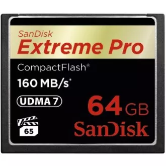 SanDisk Compact Flash 64GB Extreme Pro (160MB/s) VPG 65, UDMA 7 SanDisk Compact Flash 64GB Extreme Pro (160MB/s) VPG 65, UDMA 7