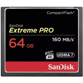 SanDisk Compact Flash 64GB Extreme Pro (160MB/s) VPG 65, UDMA 7 SanDisk Compact Flash 64GB Extreme Pro (160MB/s) VPG 65, UDMA 7