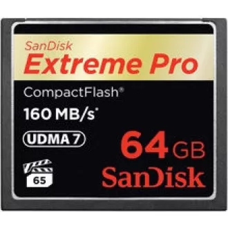 SanDisk Compact Flash 64GB Extreme Pro (160MB/s) VPG 65, UDMA 7 SanDisk Compact Flash 64GB Extreme Pro (160MB/s) VPG 65, UDMA 7