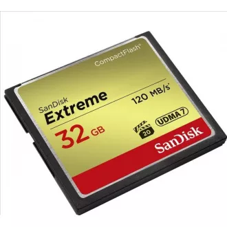 SanDisk Compact Flash 32GB Extreme (R:120/W:85 MB/s) UDMA7 SanDisk Compact Flash 32GB Extreme (R:120/W:85 MB/s) UDMA7
