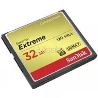 SanDisk Compact Flash 32GB Extreme (R:120/W:85 MB/s) UDMA7 SanDisk Compact Flash 32GB Extreme (R:120/W:85 MB/s) UDMA7