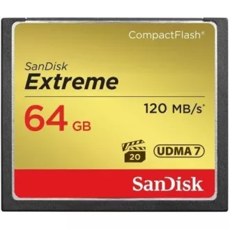 SanDisk Compact Flash 64GB Extreme (R:120/W:85 MB/s) UDMA7 SanDisk Compact Flash 64GB Extreme (R:120/W:85 MB/s) UDMA7