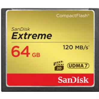 SanDisk Compact Flash 64GB Extreme (R:120/W:85 MB/s) UDMA7 SanDisk Compact Flash 64GB Extreme (R:120/W:85 MB/s) UDMA7