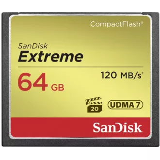 SanDisk Compact Flash 64GB Extreme (R:120/W:85 MB/s) UDMA7 SanDisk Compact Flash 64GB Extreme (R:120/W:85 MB/s) UDMA7