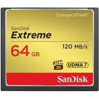 SanDisk Compact Flash 64GB Extreme (R:120/W:85 MB/s) UDMA7 SanDisk Compact Flash 64GB Extreme (R:120/W:85 MB/s) UDMA7