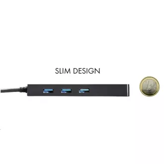 i-tec USB-C 3.1 Slim 3-portový HUB + RJ-45 i-tec USB-C 3.1 Slim 3-portový HUB + RJ-45