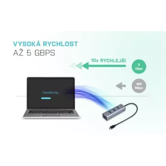 i-tec USB-C Metal 4-portový HUB i-tec USB-C Metal 4-portový HUB