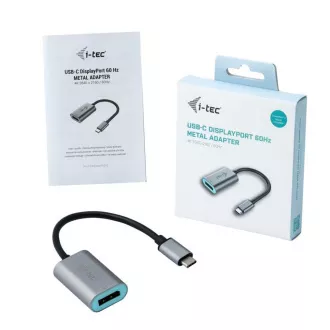 i-tec USB-C Metal Display port Adapter 60Hz i-tec USB-C Metal Display port Adapter 60Hz