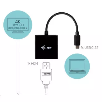 i-tec USB-C HDMI Adapter 4K/60 Hz i-tec USB-C HDMI Adapter 4K/60 Hz