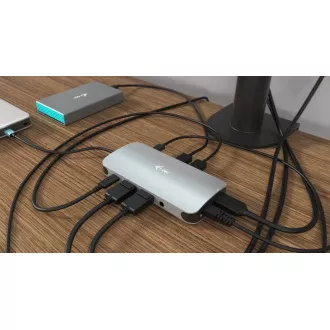 i-tec USB-C Metal Nano 3x Display Docking Station, Power Delivery 100 W i-tec USB-C Metal Nano 3x Display Docking Station, Power Delivery 100 W