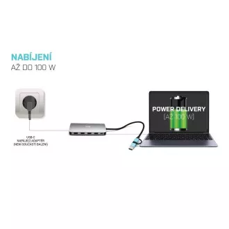 i-tec USB 3.0 USB-C/Thunderbolt 3x Display Metal Nano Dock with LAN, PD 100 W i-tec USB 3.0 USB-C/Thunderbolt 3x Display Metal Nano Dock with LAN, PD 100 W