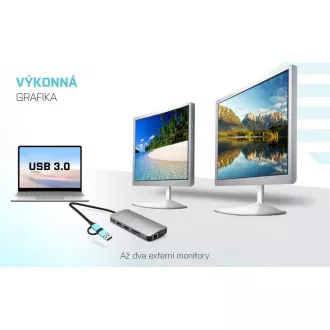 i-tec USB 3.0 USB-C/Thunderbolt 3x Display Metal Nano Dock with LAN, PD 100 W i-tec USB 3.0 USB-C/Thunderbolt 3x Display Metal Nano Dock with LAN, PD 100 W