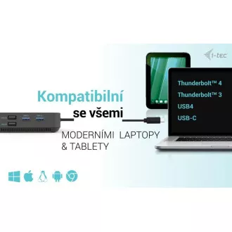 i-tec USB-C HDMI + Dual DP Docking Station + Power Delivery 100 W i-tec USB-C HDMI + Dual DP Docking Station + Power Delivery 100 W
