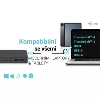 i-tec USB 3.0/USB-C/Thunderbolt 3 Professional Dual 4K Display Dock.st. Gen2, PD 100W i-tec USB 3.0/USB-C/Thunderbolt 3 Professional Dual 4K Display Dock.st. Gen2, PD 100W