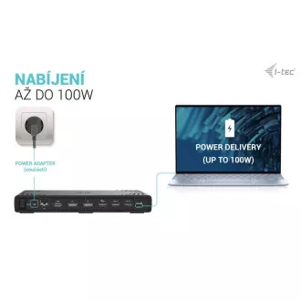 i-tec USB-C Triple Display Docking Station Gen 2, PD 100W i-tec USB-C Triple Display Docking Station Gen 2, PD 100W