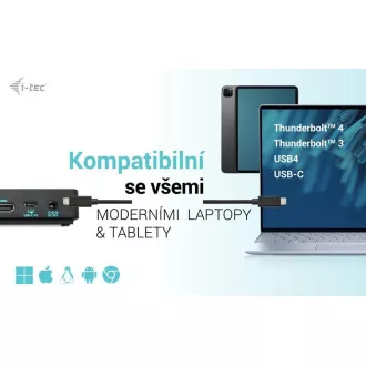 i-tec USB-C Triple 4K Display Docking Station Gen2 Pro, PD 100W i-tec USB-C Triple 4K Display Docking Station Gen2 Pro, PD 100W