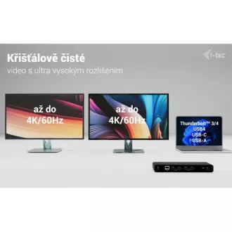i-tec Universal Dual 4K Display Docking Station, Power Delivery 85W i-tec Universal Dual 4K Display Docking Station, Power Delivery 85W