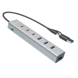 i-tec USB-C/USB-A Charging Metal HUB 7 Port (3x USB-C, 4x USB-A) i-tec USB-C/USB-A Charging Metal HUB 7 Port (3x USB-C, 4x USB-A)
