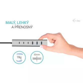 i-tec USB-C/USB-A Charging Metal HUB 7 Port (3x USB-C, 4x USB-A) i-tec USB-C/USB-A Charging Metal HUB 7 Port (3x USB-C, 4x USB-A)