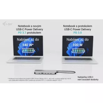 i-tec USB-C Metal Nano 3x Display Dock, 2x HDMI 1x USB-C video, Power Delivery 140W i-tec USB-C Metal Nano 3x Display Dock, 2x HDMI 1x USB-C video, Power Delivery 140W