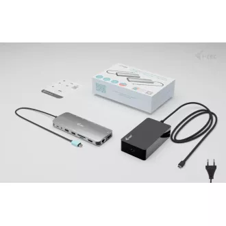 i-tec USB-C Metal Nano 3x Display Dock, 2x HDMI 1x USB-C video, PD 140W + Universal Charger 140 W i-tec USB-C Metal Nano 3x Display Dock, 2x HDMI 1x USB-C video, PD 140W + Universal Charger 140 W
