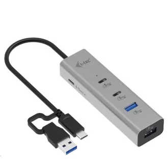i-tec Universal Charging Metal HUB 2x USB-C + 2x USB-A Port, PD 85W i-tec Universal Charging Metal HUB 2x USB-C + 2x USB-A Port, PD 85W