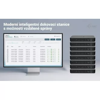 i-tec USB-C Intelligent Triple Display Docking Station, Power Delivery 100W i-tec USB-C Intelligent Triple Display Docking Station, Power Delivery 100W