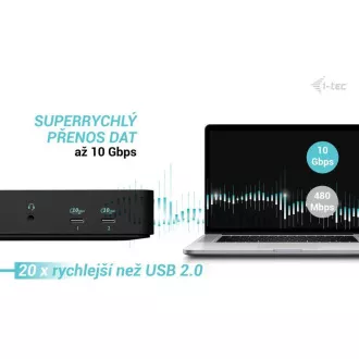 i-tec USB-C Intelligent Triple Display Docking Station, Power Delivery 100W i-tec USB-C Intelligent Triple Display Docking Station, Power Delivery 100W