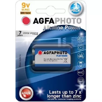 AgfaPhoto Power alkalická baterie 9V, blistr 1ks AgfaPhoto Power alkalická baterie 9V, blistr 1ks