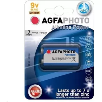 AgfaPhoto Power alkalická baterie 9V, blistr 1ks AgfaPhoto Power alkalická baterie 9V, blistr 1ks