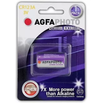 AgfaPhoto lithiová foto baterie CR123A, blistr 1ks AgfaPhoto lithiová foto baterie CR123A, blistr 1ks