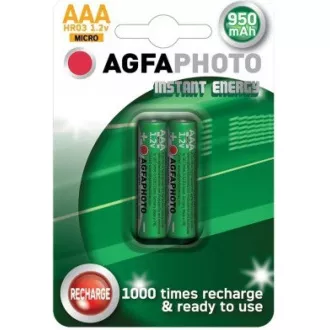AgfaPhoto přednabitá baterie AAA, 950mAh, 2ks AgfaPhoto přednabitá baterie AAA, 950mAh, 2ks