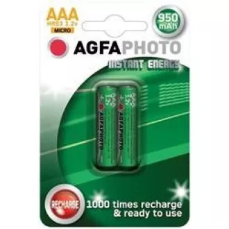 AgfaPhoto přednabitá baterie AAA, 950mAh, 2ks AgfaPhoto přednabitá baterie AAA, 950mAh, 2ks