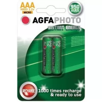 AgfaPhoto přednabitá baterie AAA, 950mAh, 2ks AgfaPhoto přednabitá baterie AAA, 950mAh, 2ks