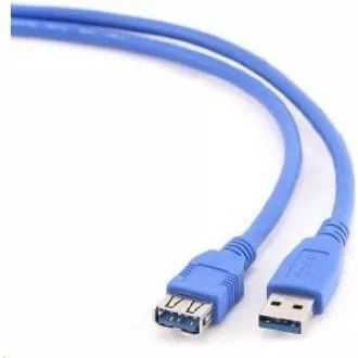 GEMBIRD Kabel USB 3.0 A-A prodlužovací 1, 8m (modrý)