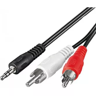 PREMIUMCORD Kabel audio 3, 5mm Jack - 2x Cinch 5m (M/M, stereo) PREMIUMCORD Kabel audio 3, 5mm Jack - 2x Cinch 5m (M/M, stereo)