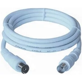 PREMIUMCORD TV kabel anténní propojovací 2m, konektor 90° (koaxiální, M/F, 75 Ohm) PREMIUMCORD TV kabel anténní propojovací 2m, konektor 90° (koaxiální, M/F, 75 Ohm)