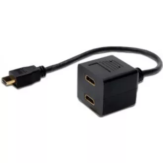 PREMIUMCORD Adaptér HDMI M - 2x F (rozdvojka, 1.3) PREMIUMCORD Adaptér HDMI M - 2x F (rozdvojka, 1.3)
