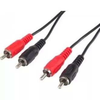 PREMIUMCORD Kabel audio 2x Cinch - 2x Cinch (RCA, M/M) 2m PREMIUMCORD Kabel audio 2x Cinch - 2x Cinch (RCA, M/M) 2m
