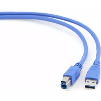 GEMBIRD Kabel USB 3.0 A-B propojovací 3m (modrý) GEMBIRD Kabel USB 3.0 A-B propojovací 3m (modrý)