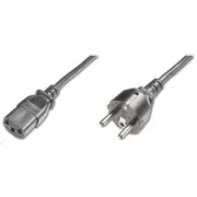PREMIUMCORD Kabel napájecí 230V/10A, rovná vidlice, 2m