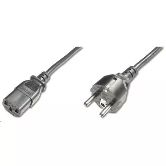 PREMIUMCORD Kabel napájecí 230V/10A, rovná vidlice, 2m