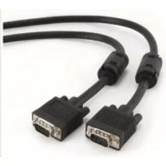 GEMBIRD Kabel VGA propojovací 1, 8m, černý (HD15M/M, dvojité stínění, feritová jádra) GEMBIRD Kabel VGA propojovací 1, 8m, černý (HD15M/M, dvojité stínění, feritová jádra)