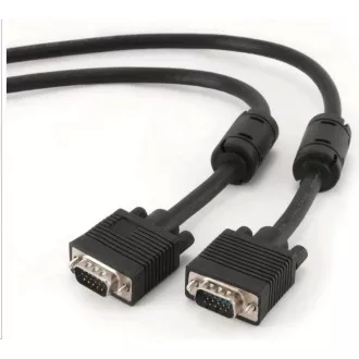 GEMBIRD Kabel VGA propojovací 1, 8m, černý (HD15M/M, dvojité stínění, feritová jádra) GEMBIRD Kabel VGA propojovací 1, 8m, černý (HD15M/M, dvojité stínění, feritová jádra)