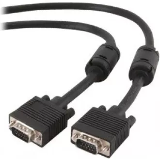GEMBIRD Kabel VGA propojovací 1, 8m, černý (HD15M/M, dvojité stínění, feritová jádra) GEMBIRD Kabel VGA propojovací 1, 8m, černý (HD15M/M, dvojité stínění, feritová jádra)